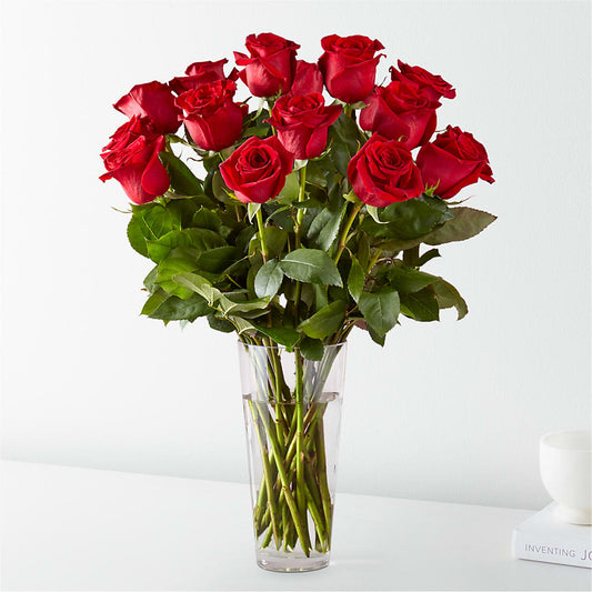 Long Stem Red Rose Bouquet – Corona Rose Flowers, Corona CA