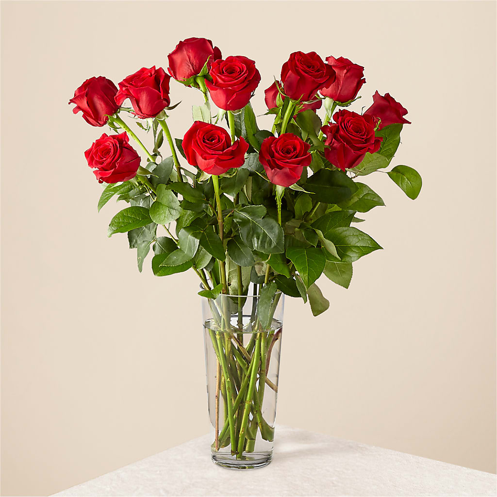 Long Stem Red Rose Bouquet – Corona Rose Flowers, Corona CA