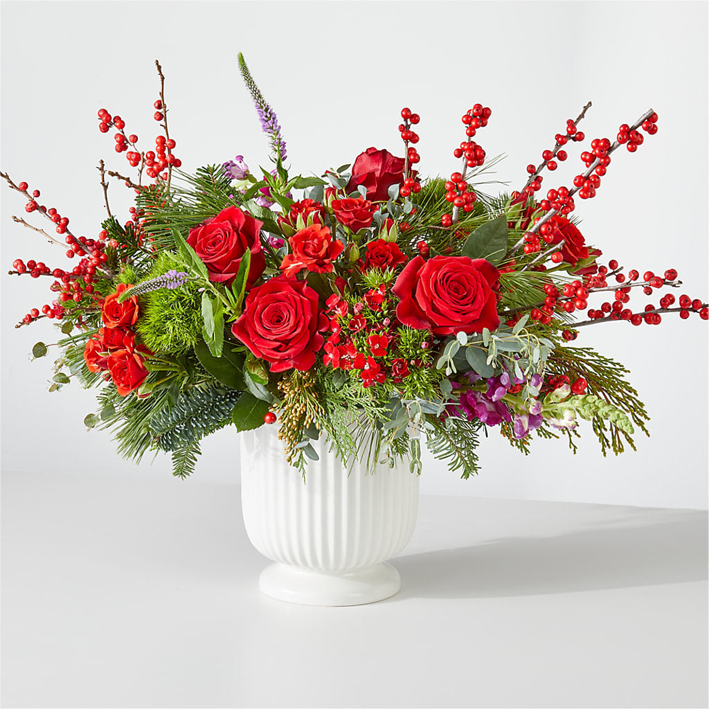 Big Red Bow Bouquet – Corona Rose Flowers, Corona CA
