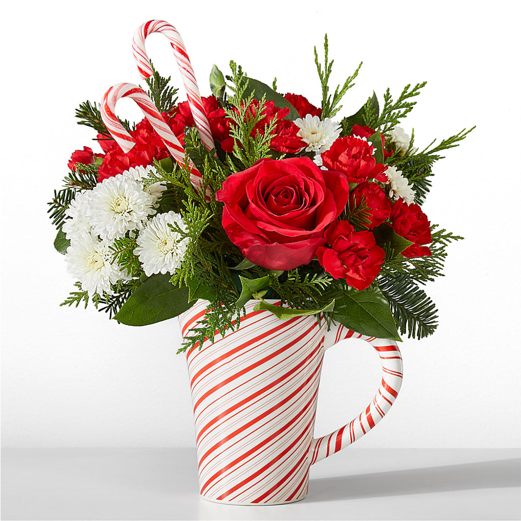 Peppermint Swirl Mug – Corona Rose Flowers, Corona CA
