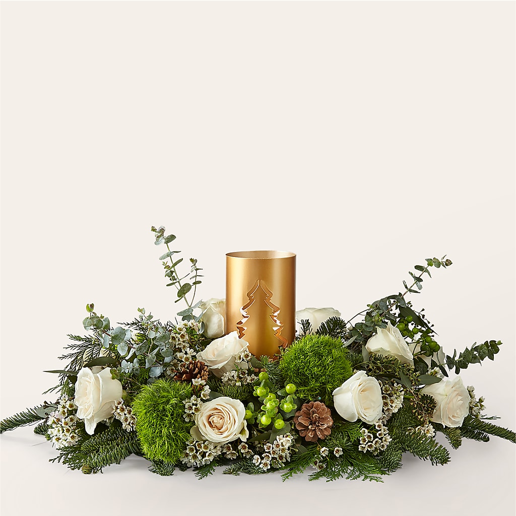 Chestnuts Roasting Centerpiece – Corona Rose Flowers, Corona CA