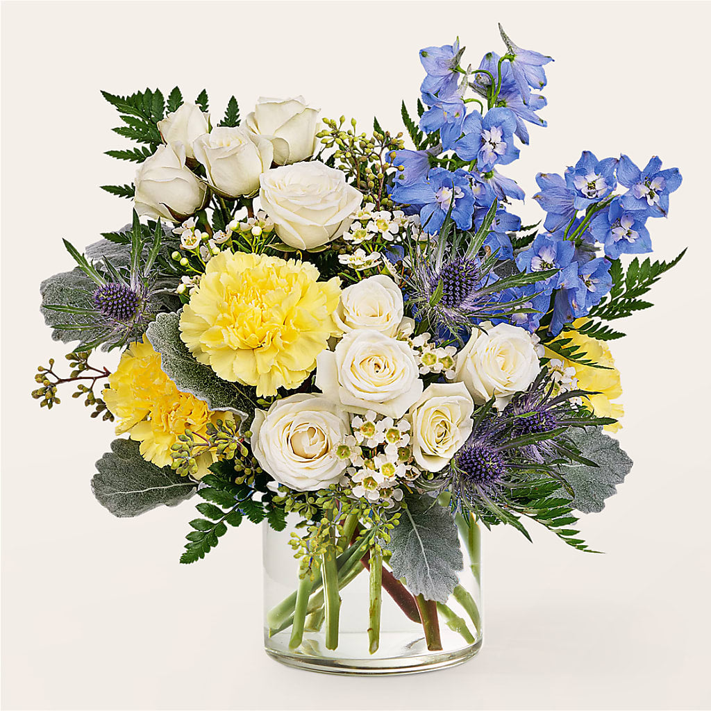 Lemon Sorbet Bouquet – Corona Rose Flowers, Corona CA
