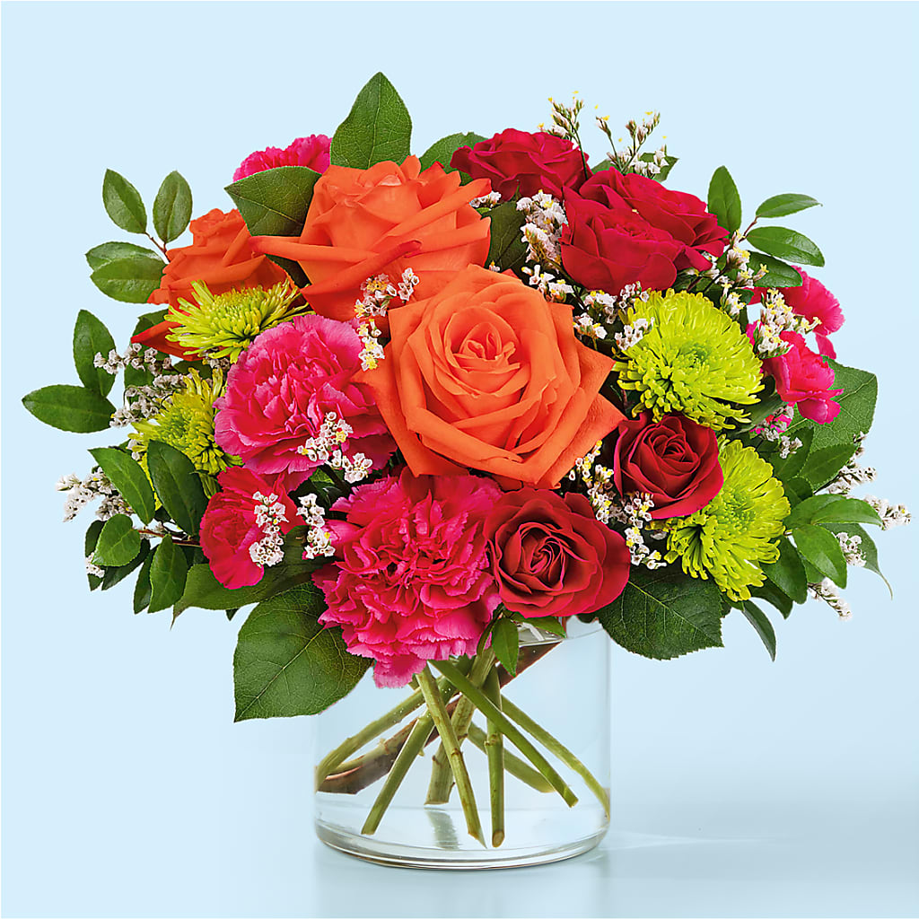 Colorful Carnival Bouquet – Corona Rose Flowers, Corona CA