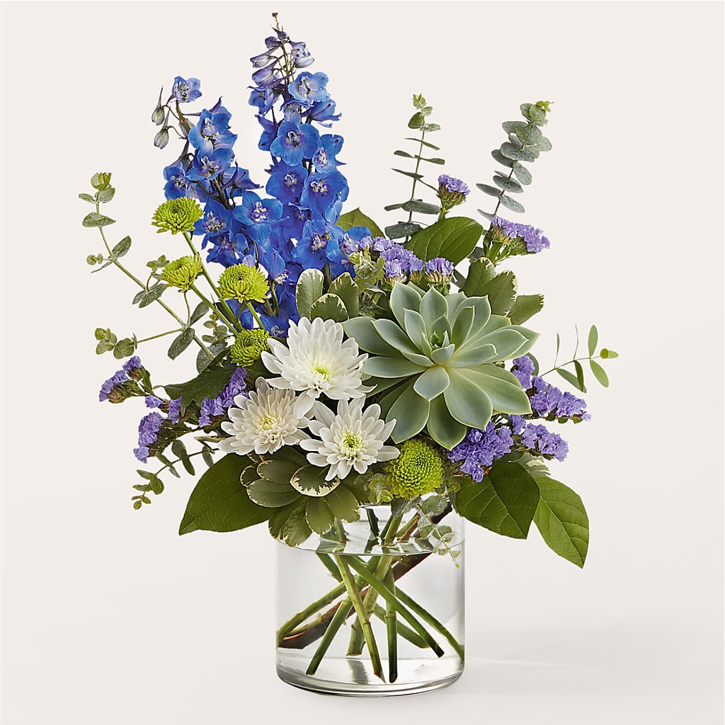 Cerulean Waves Bouquet – Corona Rose Flowers, Corona CA