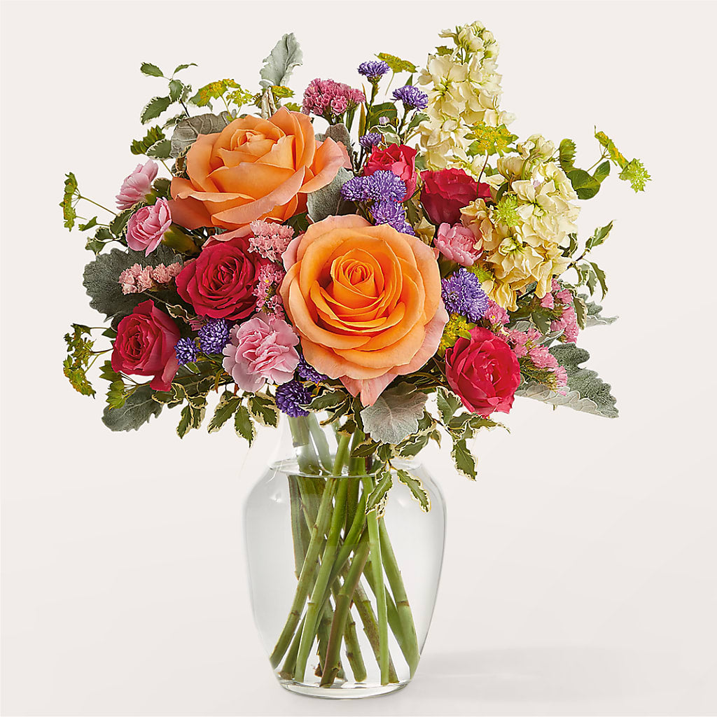 Tangerine Tango Bouquet – Corona Rose Flowers, Corona CA