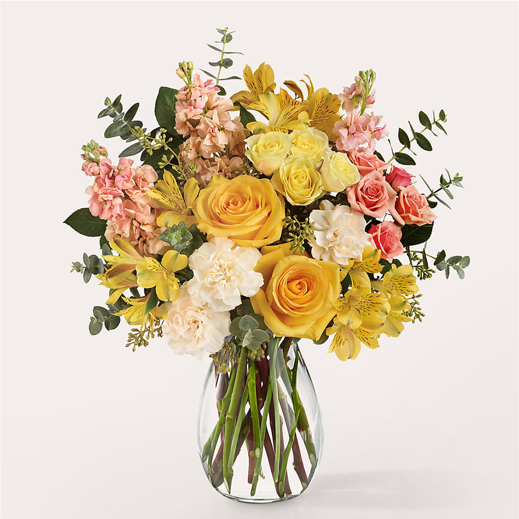 Slice of Sunrise Bouquet – Corona Rose Flowers, Corona CA