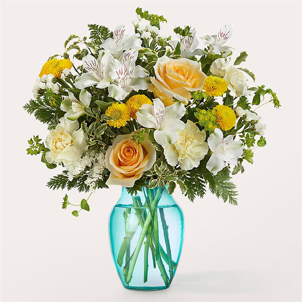 Crisp and Clean Bouquet – Corona Rose Flowers, Corona CA