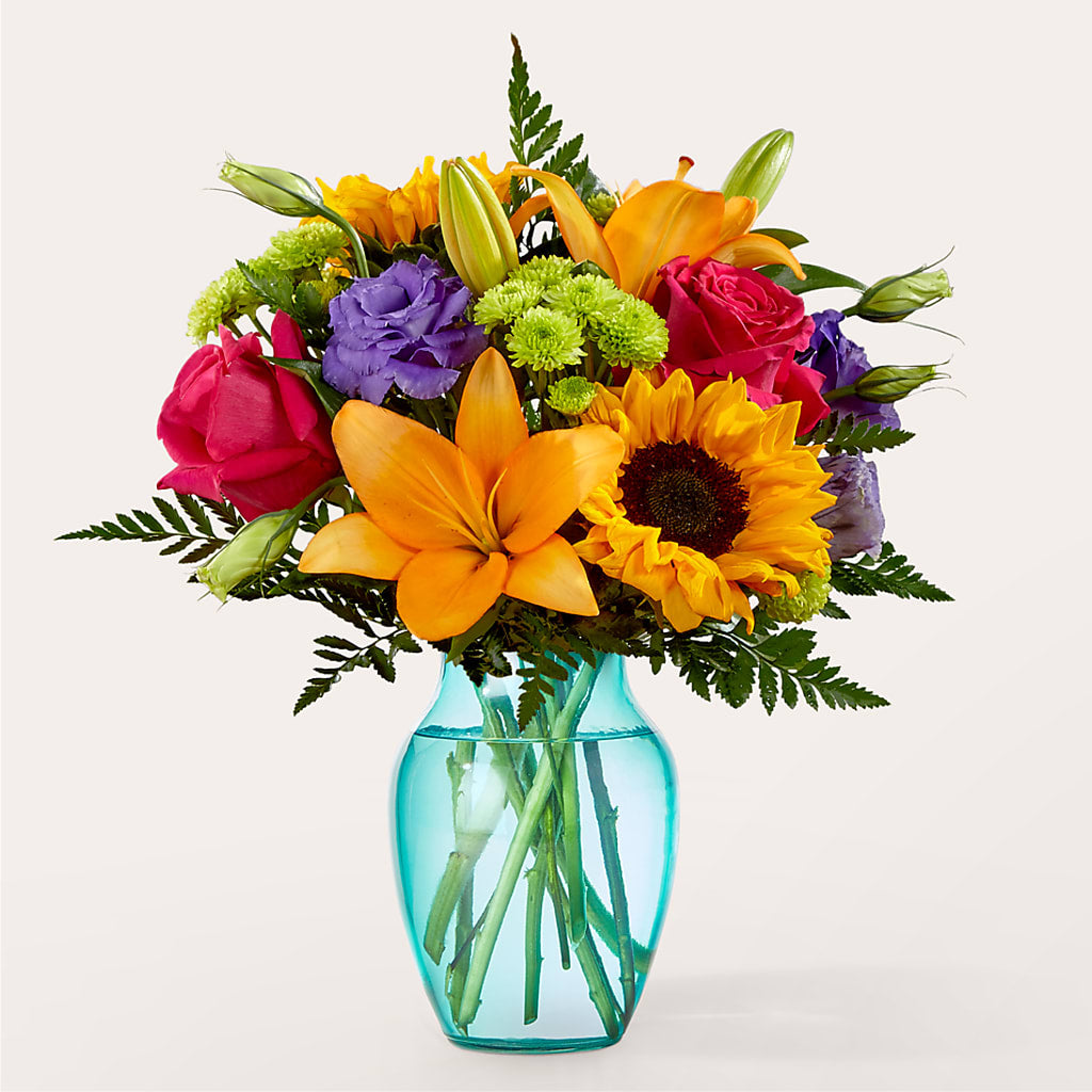 Double Rainbow Bouquet – Corona Rose Flowers, Corona CA