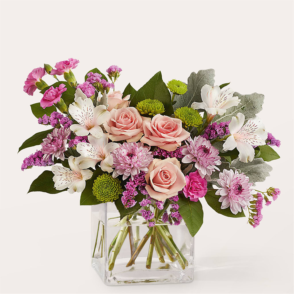 Pink Suede Bouquet – Corona Rose Flowers, Corona CA