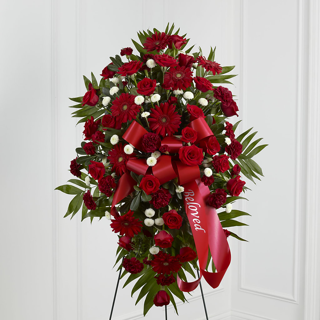 Treasured Memories Standing Spray – Corona Rose Flowers, Corona CA