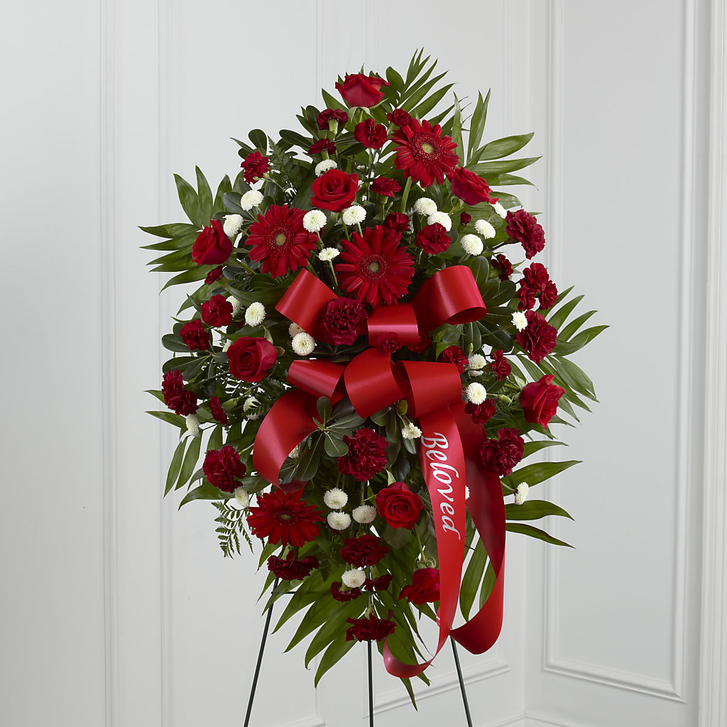 Treasured Memories Standing Spray – Corona Rose Flowers, Corona CA