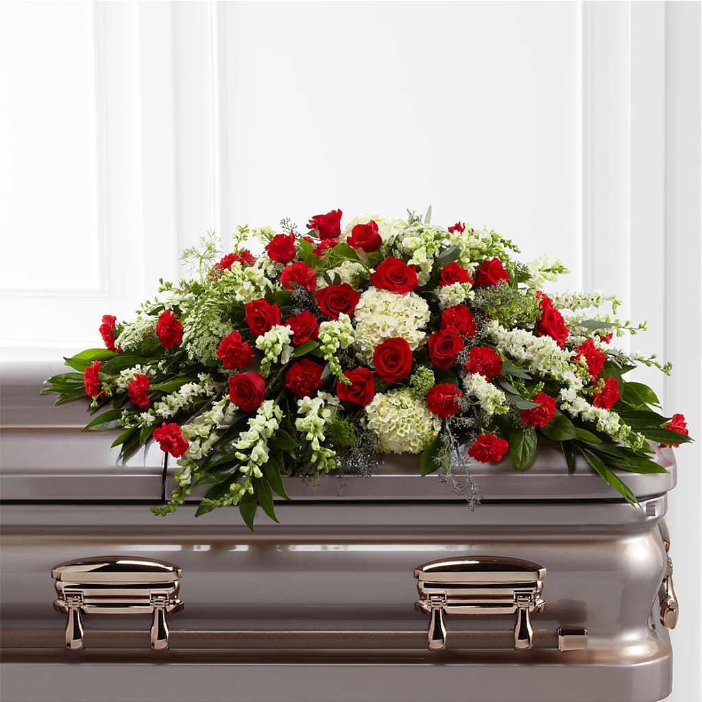 Sincerity Casket Spray – Corona Rose Flowers, Corona CA