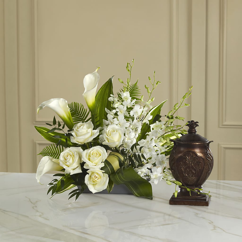 At Peace Arrangement – Corona Rose Flowers, Corona CA
