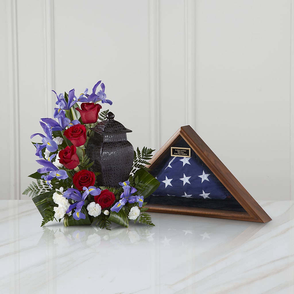 Patriotic Tribute Arrangement – Corona Rose Flowers, Corona CA