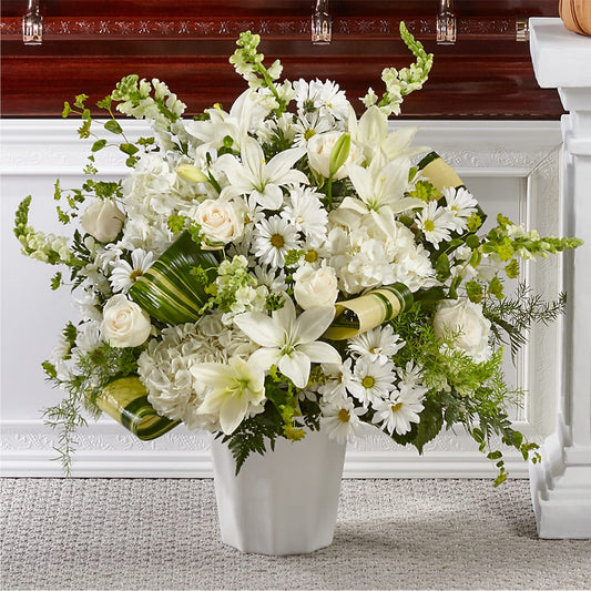 Thoughts of Tranquility Floor Basket – Corona Rose Flowers, Corona CA
