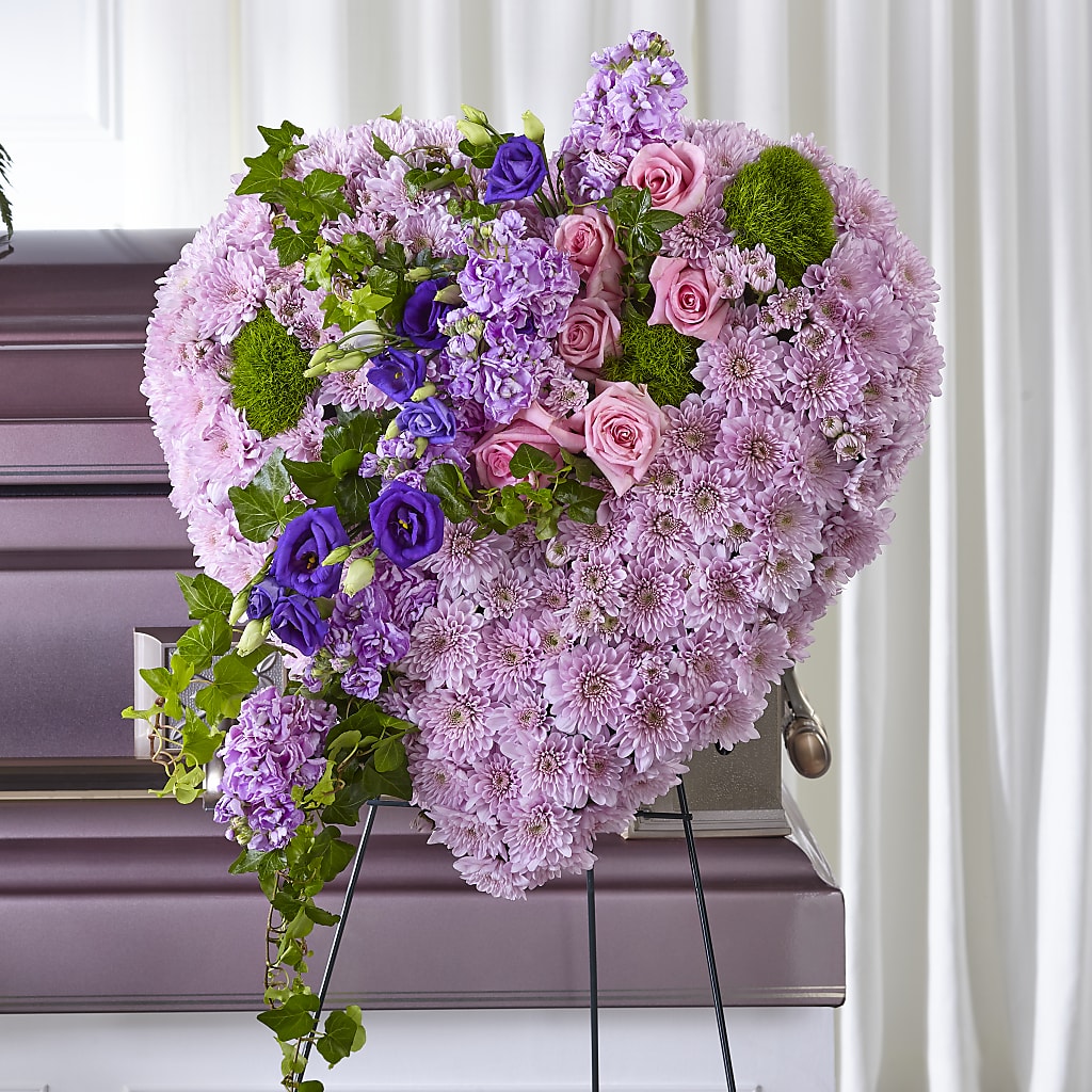 Treasured Love Standing Heart – Corona Rose Flowers, Corona CA