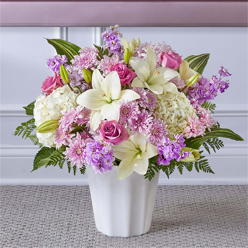 Heaven Sent Floor Basket – Corona Rose Flowers, Corona CA
