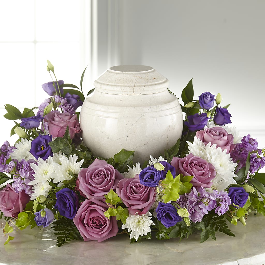 Blooming Sympathy Cremation Adornment – Corona Rose Flowers, Corona CA