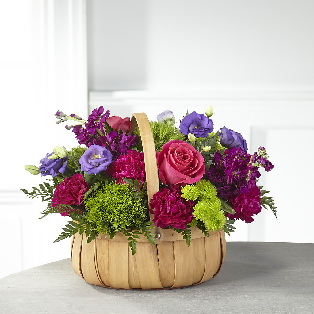 Serene Sanctuary Basket – Corona Rose Flowers, Corona CA