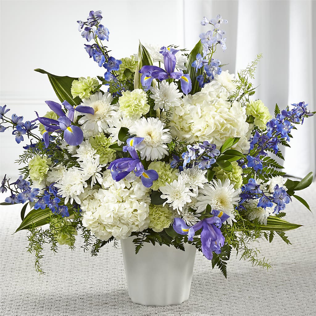 Soft Serenity Floor Basket – Corona Rose Flowers, Corona CA