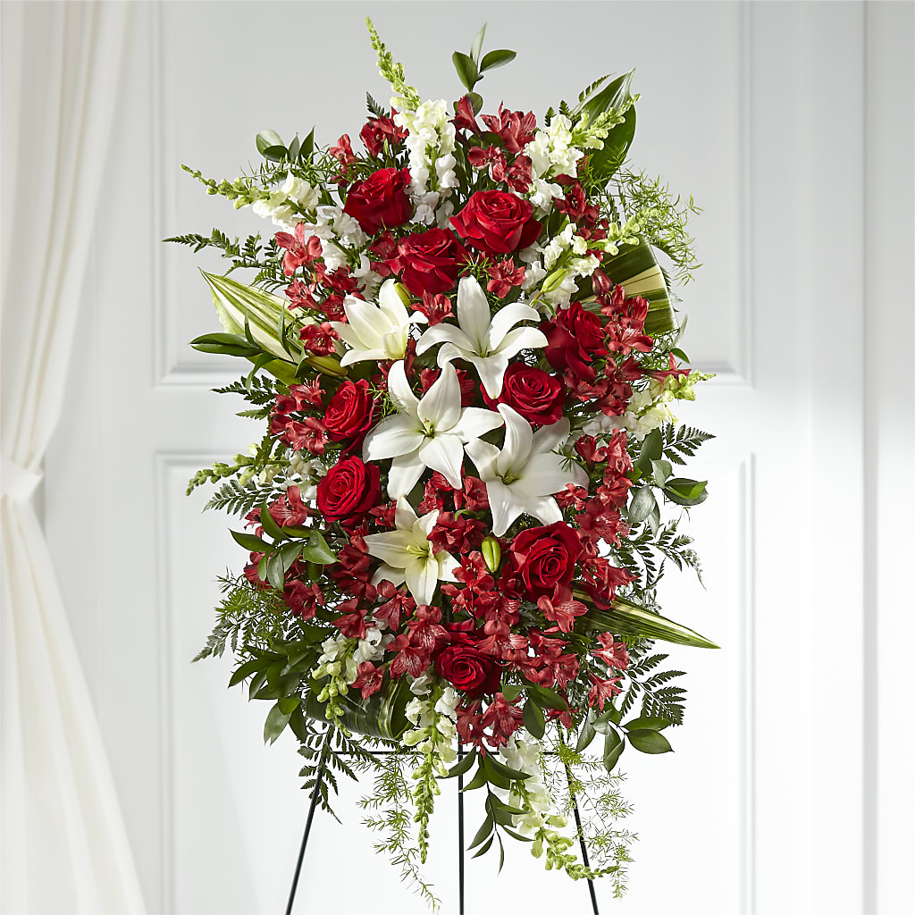 Everlasting Memory Standing Spray – Corona Rose Flowers, Corona CA