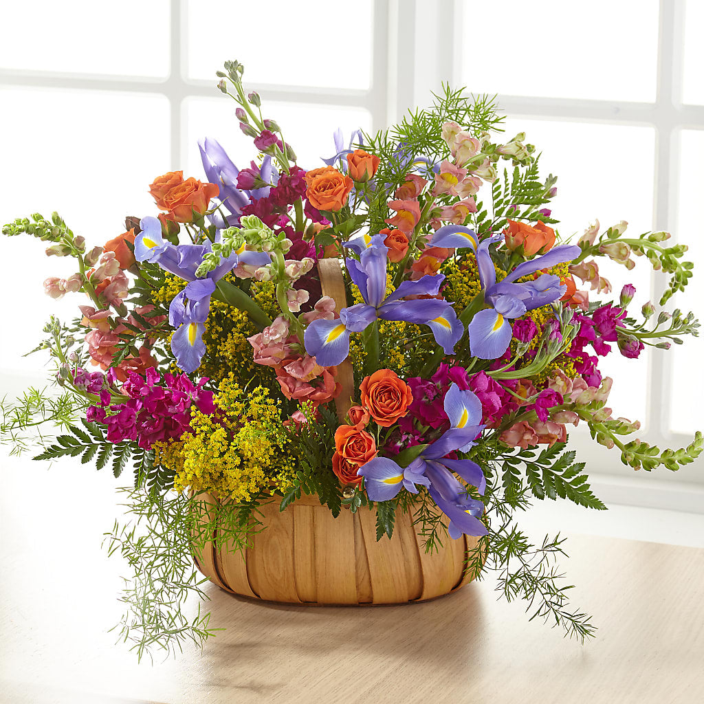 Garden of Life Basket – Corona Rose Flowers, Corona CA