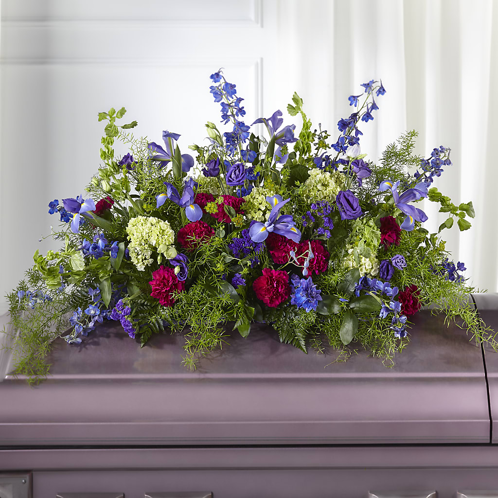 Always Treasured Casket Spray – Corona Rose Flowers, Corona CA