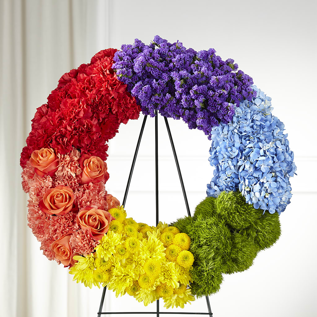 Circle of Love Wreath – Corona Rose Flowers, Corona CA
