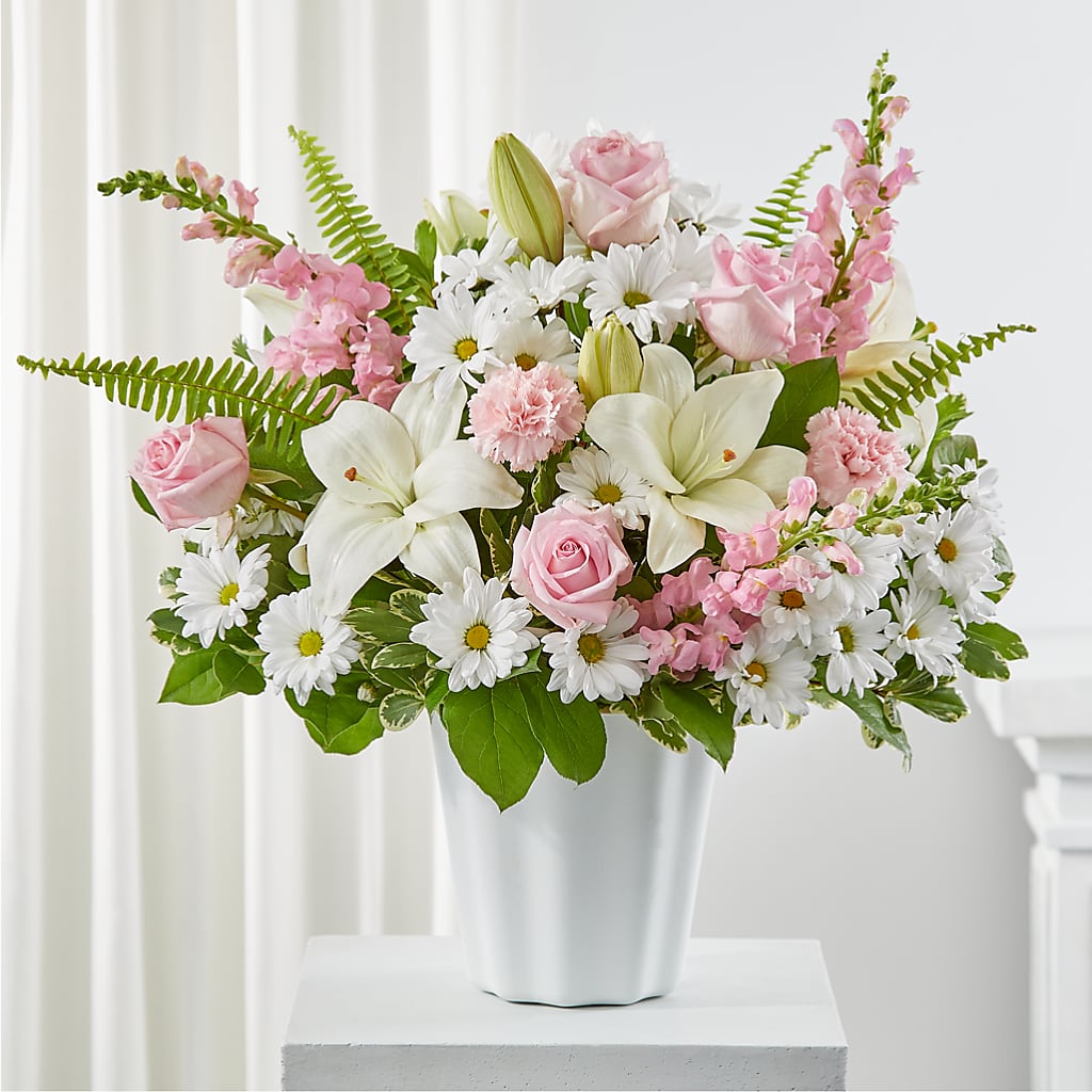 Soft Touch Tabletop Basket – Corona Rose Flowers, Corona CA