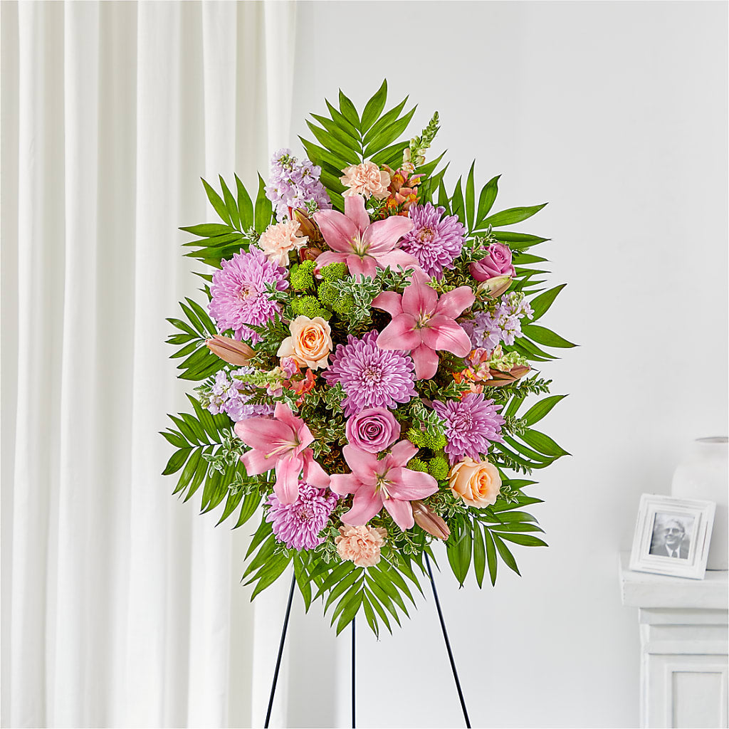 Love & Light Standing Spray – Corona Rose Flowers, Corona CA