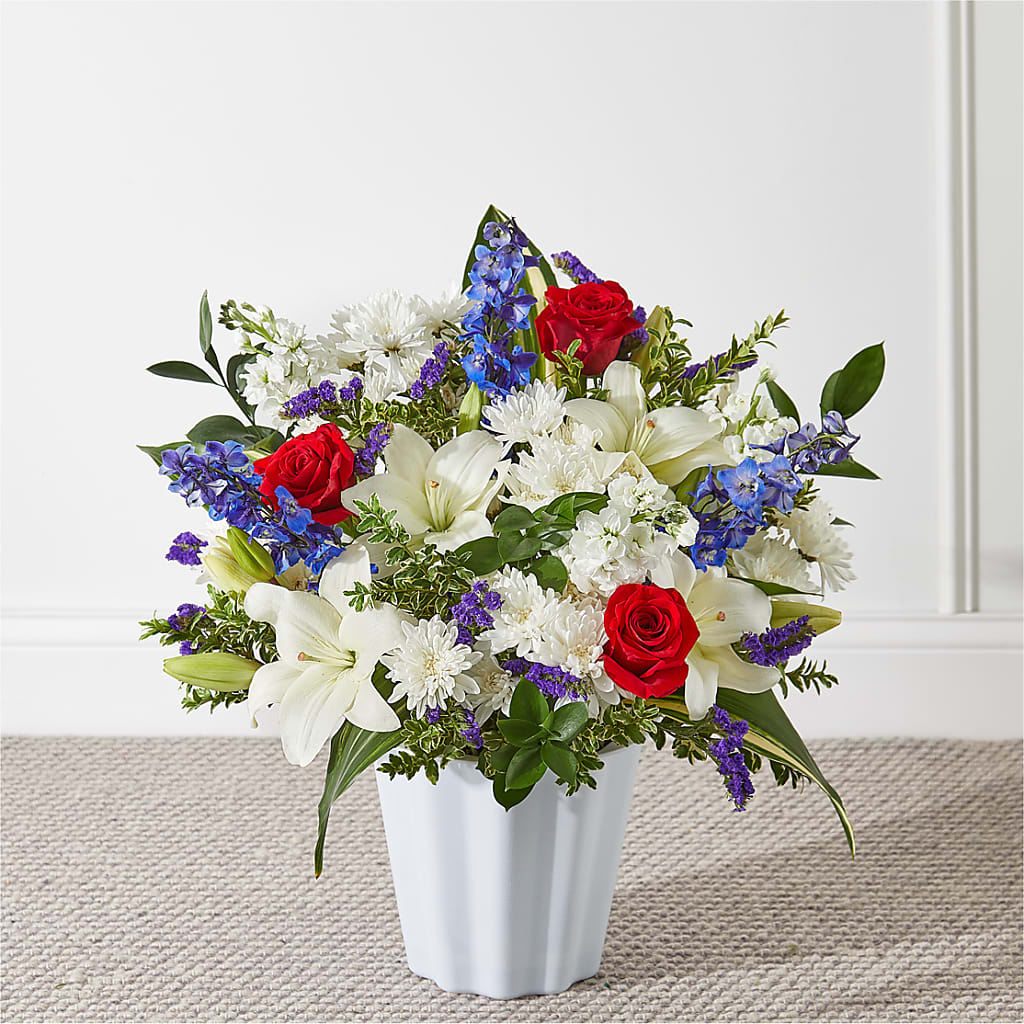 Consoled Floor Basket – Corona Rose Flowers, Corona CA
