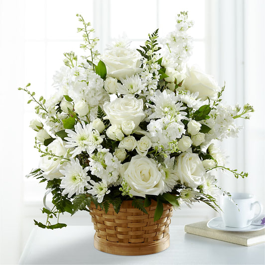 Heartfelt Condolences Arrangement – Corona Rose Flowers, Corona CA