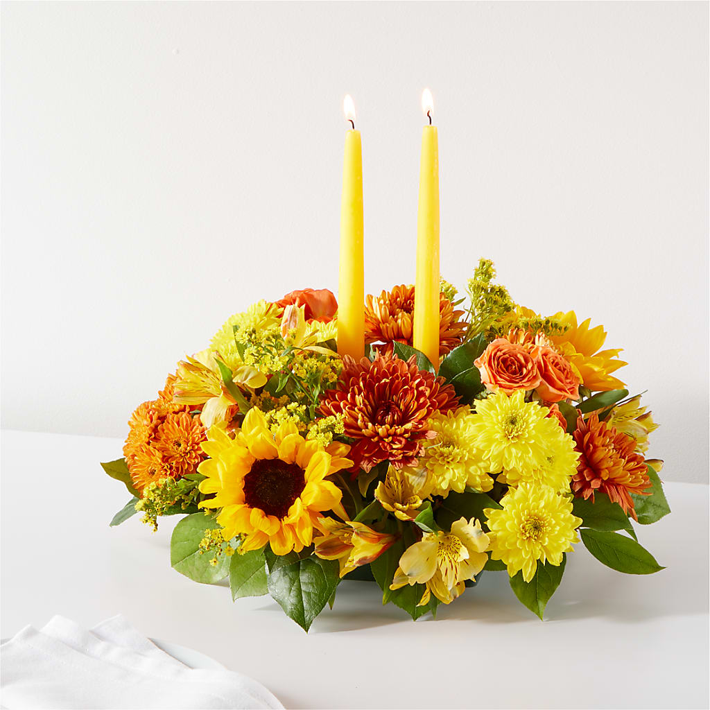 Autumn Harmony Centerpiece – Corona Rose Flowers, Corona CA