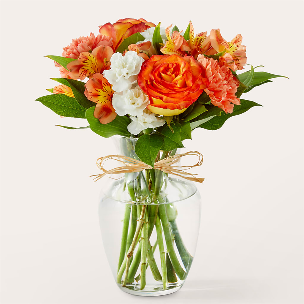 Apricot Glow Bouquet – Corona Rose Flowers, Corona CA