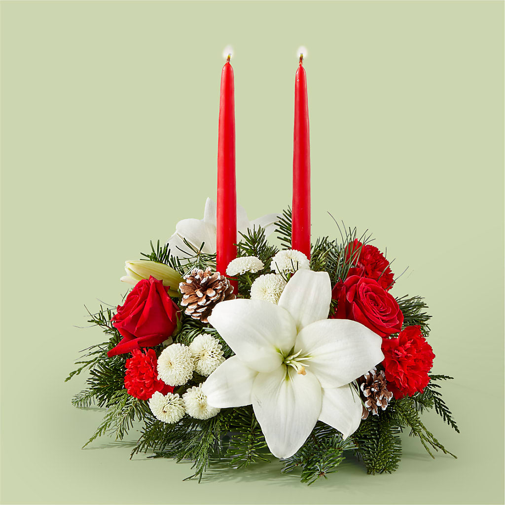 Seasonal Festivities Centerpiece – Corona Rose Flowers, Corona CA