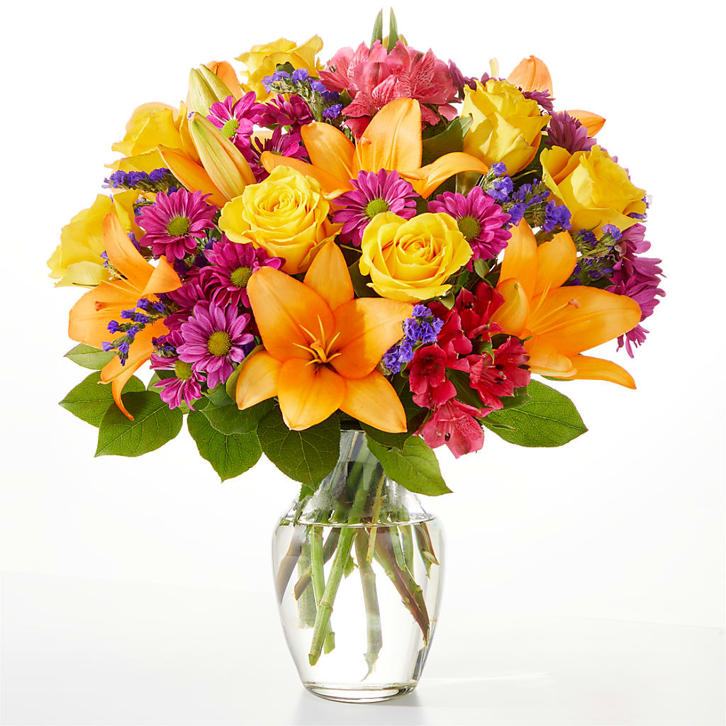 Colorful Visions Bouquet – Corona Rose Flowers, Corona CA