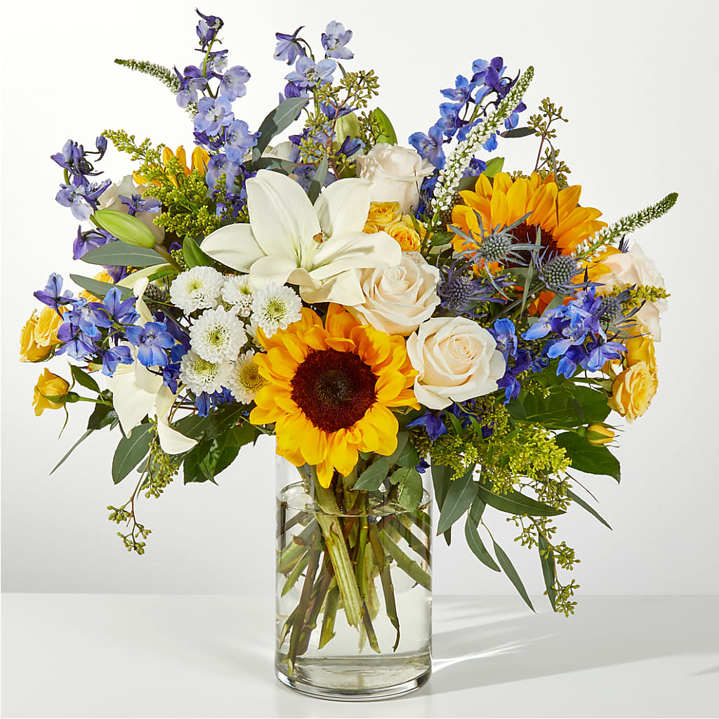 Wonderfully Sunny Bouquet – Corona Rose Flowers, Corona CA