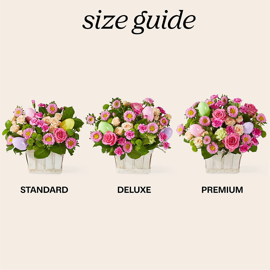 Get Eggcited Basket – Corona Rose Flowers, Corona CA