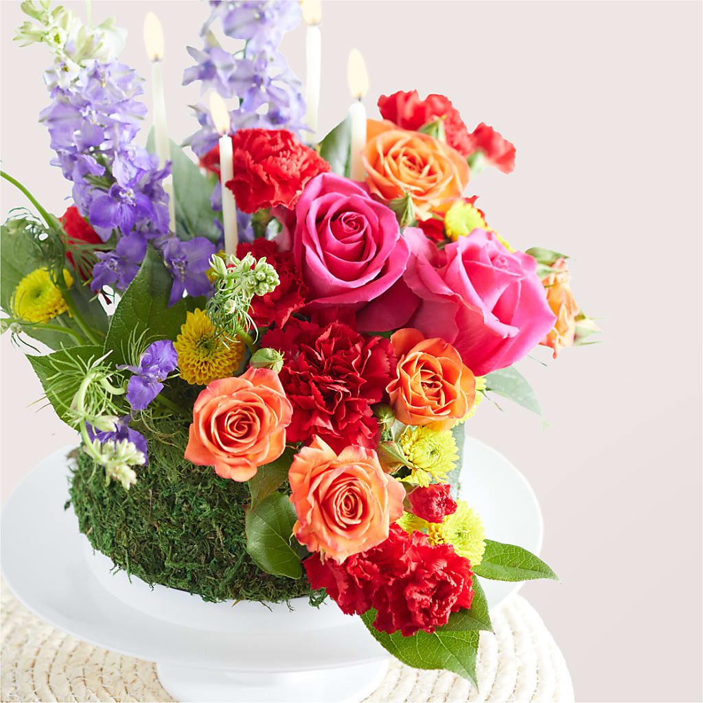 Best Year Yet Floral Cake – Corona Rose Flowers, Corona CA