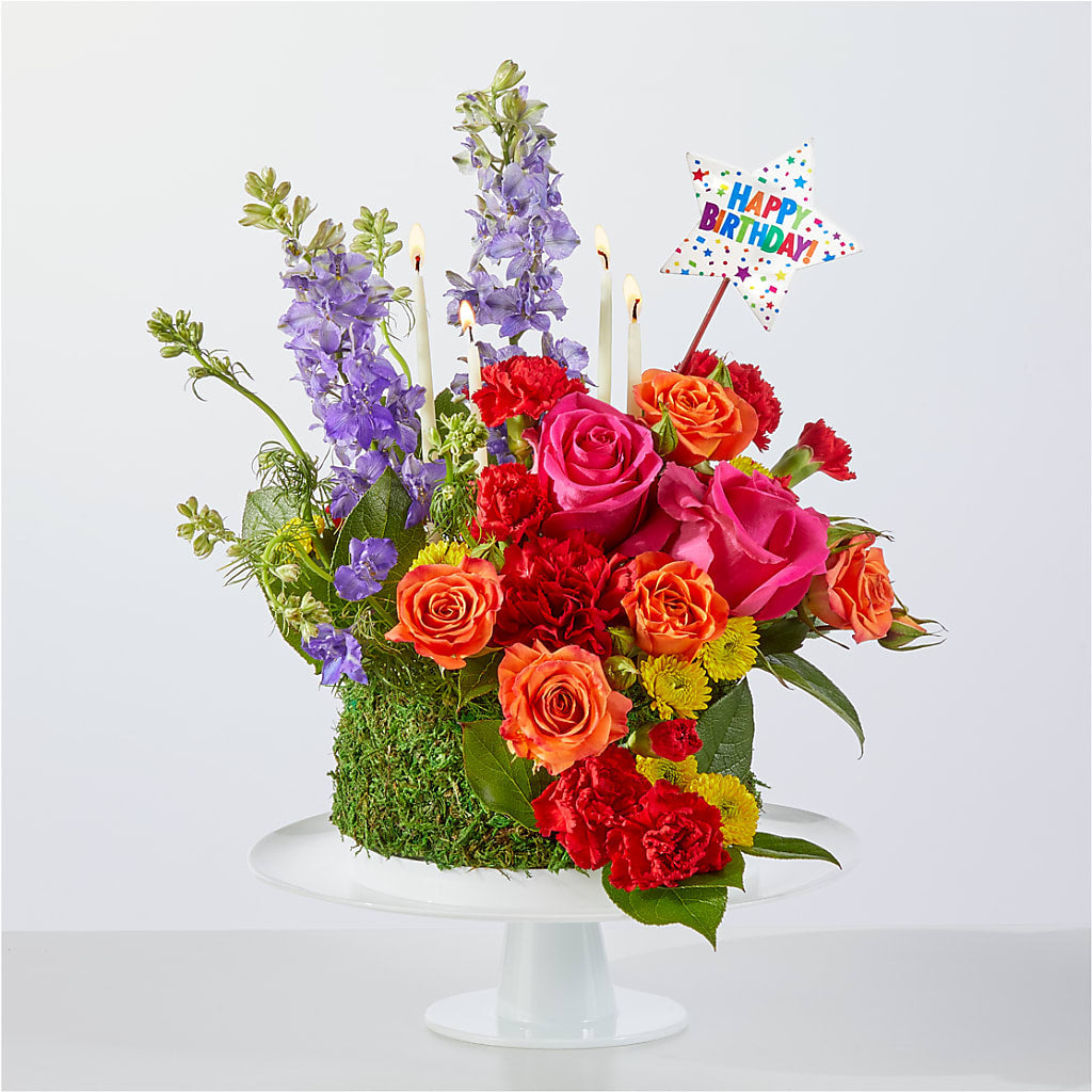 Best Year Yet Floral Cake – Corona Rose Flowers, Corona CA
