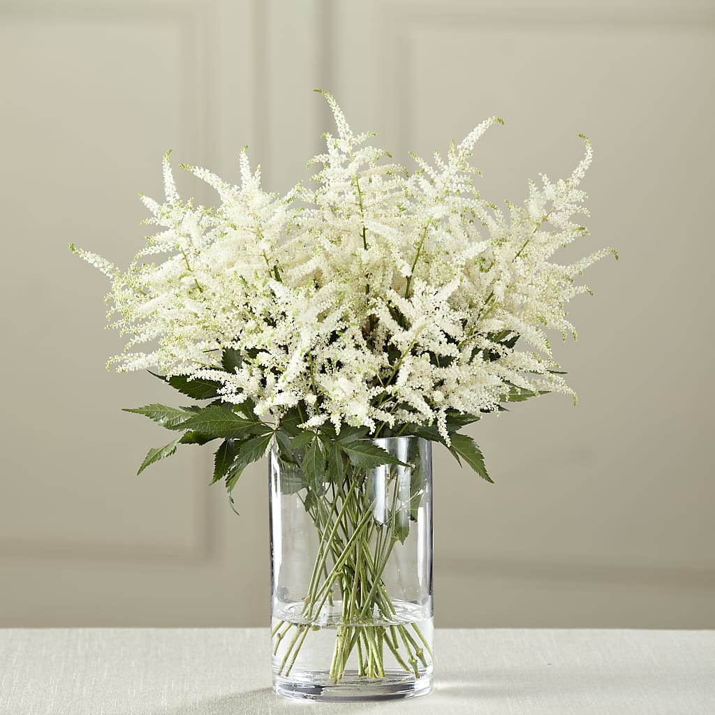 White Astilbe Bouquet – Corona Rose Flowers, Corona CA