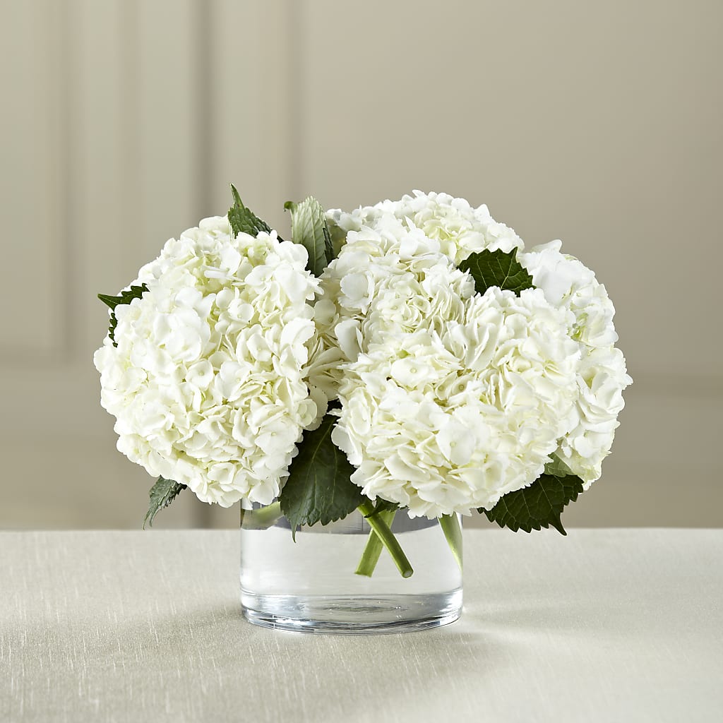White Hydrangea Bouquet – Corona Rose Flowers, Corona CA