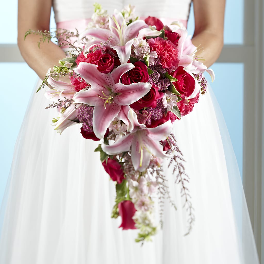 Lily & Rose Bouquet – Corona Rose Flowers, Corona CA