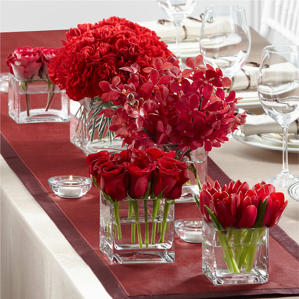 Modern Grace Centerpiece – Corona Rose Flowers, Corona CA