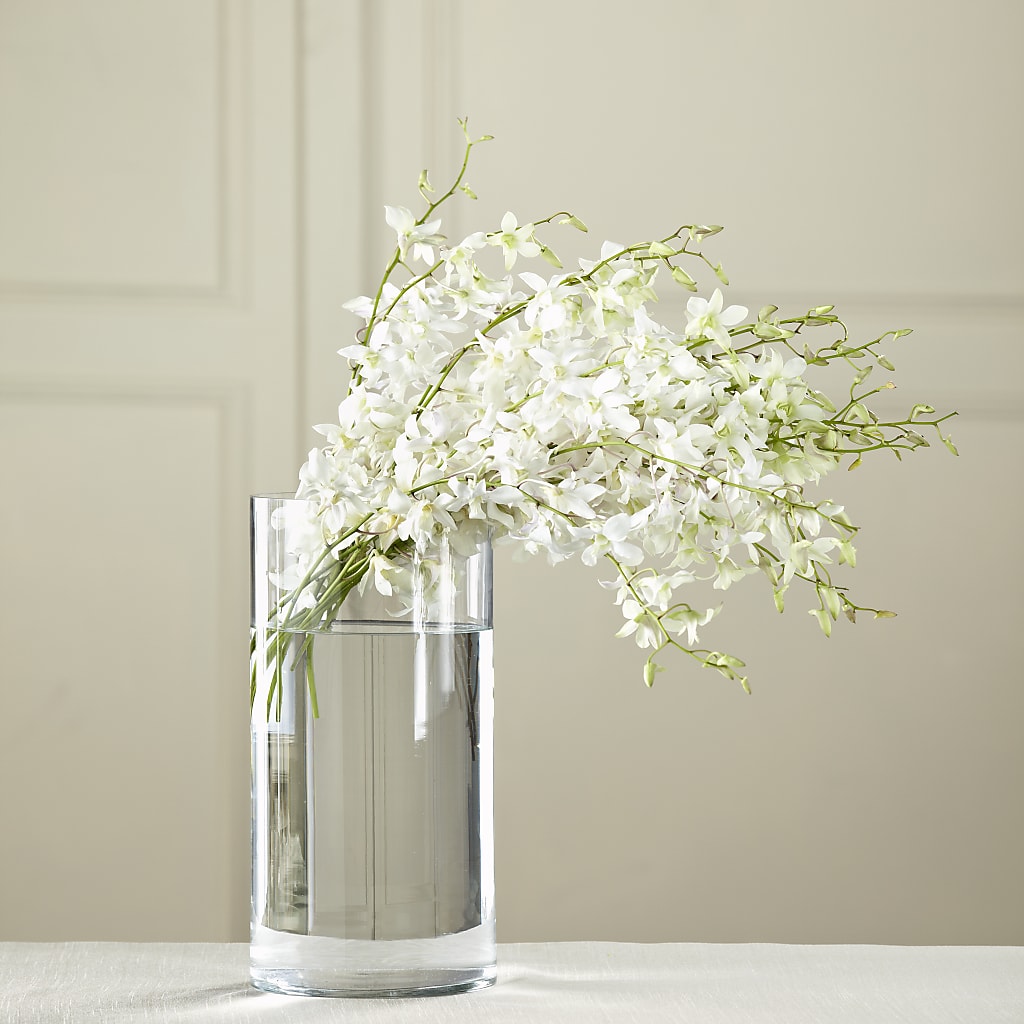 White Dendrobium Bouquet – Corona Rose Flowers, Corona CA