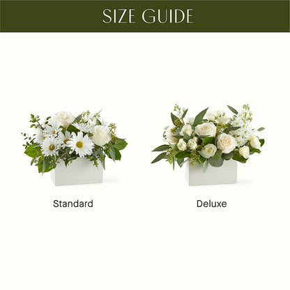 Fresh Linen Box Bouquet –  Corona Rose Flowers, Corona CA