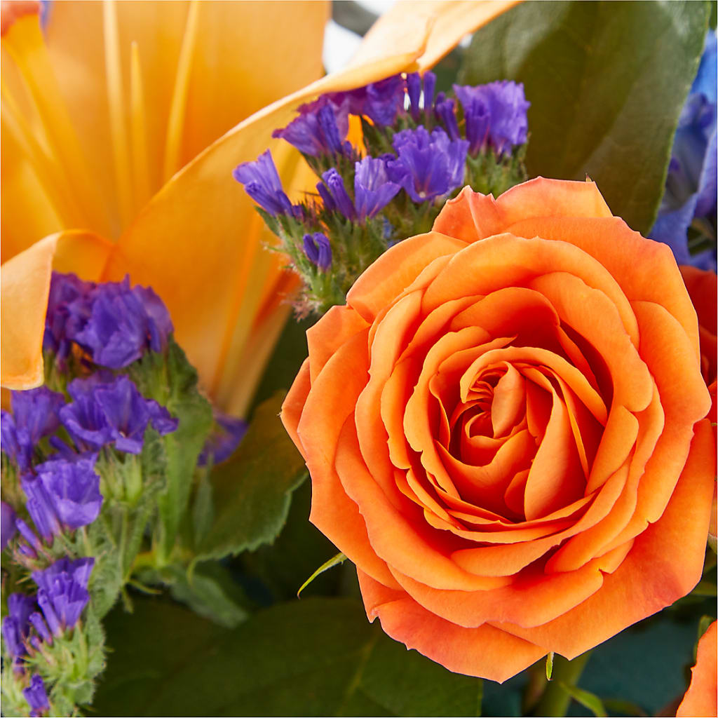 Radiant Citrus Box Bouquet –  Corona Rose Flowers, Corona CA
