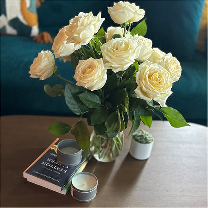 Long Stem Yellow Rose Bouquet –  Corona Rose Flowers, Corona CA
