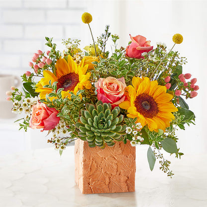 Sunflower Season Bouquet –  Corona Rose Flowers, Corona CA
