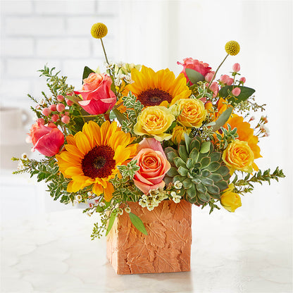 Sunflower Season Bouquet –  Corona Rose Flowers, Corona CA